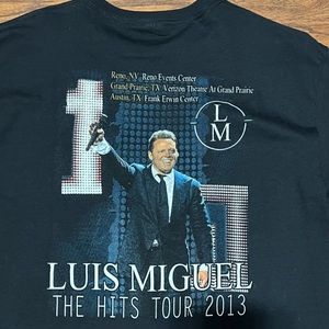 Luis Miguel 2013 Hits tour concert shirt XL